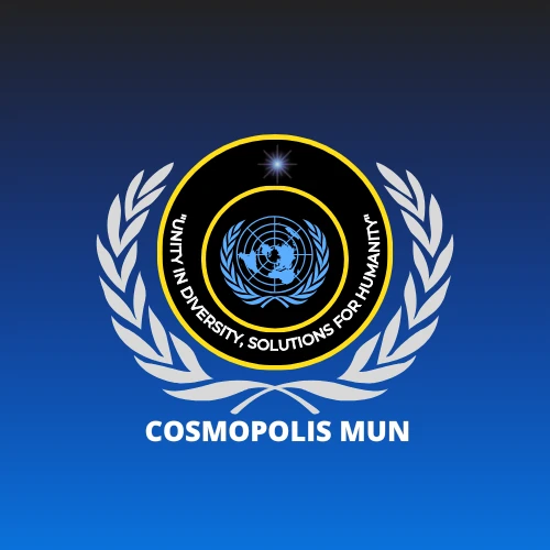 Cosmopolis MUN 2025 logo