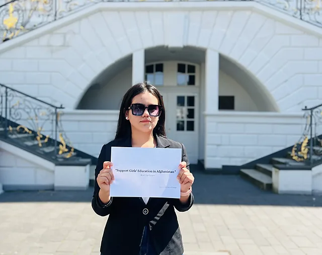 "Fighting for girls' education, because every girl deserves a future.”