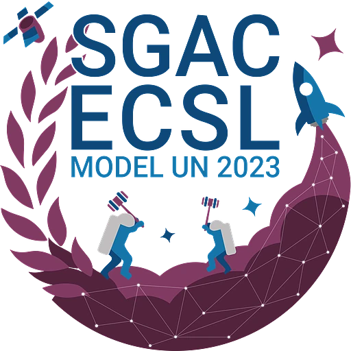 SGAC x ECSL Model UN 2023 logo